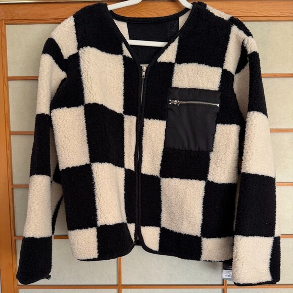 Storets Checkerboard Fleece Jacket - Picture 2 of 5